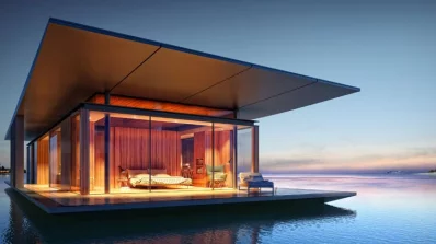 Architect Dimitra Malcio designed this floating house.  Photo: Taken from X