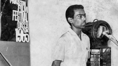 Zaheer Raihan at the film festival held in Dhaka in 1965.  Photo: Collected