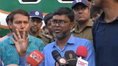 চট্টগ্রাম বিভাগীয় রেলওয়ে ব্যবস্থাপক সাইফুল ইসলাম। ছবি: ভিডিও থেকে নেওয়া