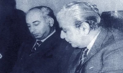 একান্ত বৈঠকে প্রেসিডেন্ট ইয়াহিয়া ও জুলফিকার আলী ভুট্টো। ছবি: সংগৃহীত