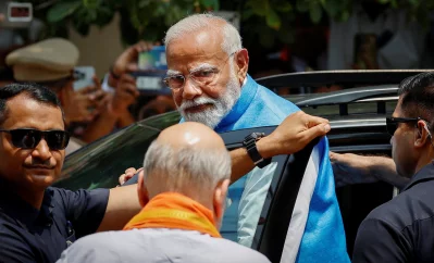 রাহুল গান্ধী আস্থার সাথে বলেছেন, লিখে নিন ৪ জুনের পর মোদি ভারতের প্রধানমন্ত্রী থাকবেন না। ছবি: রয়টার্স