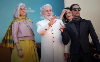 কান ক্লাসিকসে মন্থন প্রদর্শনীতে নাসিরুদ্দিন শাহ। ছবি: সংগৃহীত