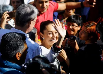 ক্লৌদিয়া ৫৮ শতাংশ থেকে ৬০ শতাংশ ভোট পেয়ে জয়ী হয়েছেন। ছবি: রয়টার্স