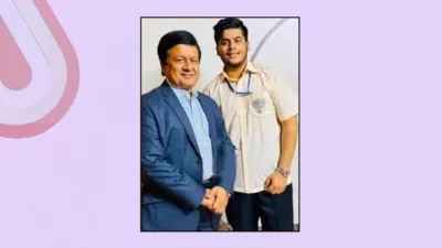 মুশফিকুর রহমান ইফাত ও তাঁর বাবা মতিউর রহমান। ছবি: ফেসবুক থেকে নেওয়া