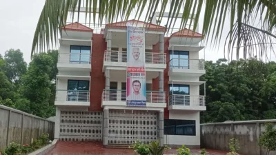 আবেদ আলীর গ্রামের বাড়ি। ছবি: ফেসবুক থেকে নেওয়া