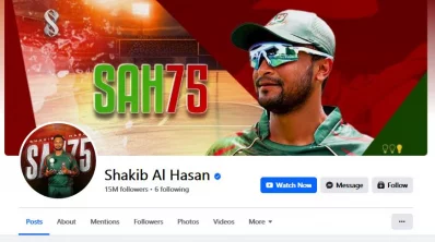 কমেছে সাকিবের অনুসারী। ছবি: ফেসবুক থেকে স্ক্রিনশট