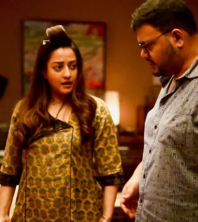 শুটিংয়ে রাইমা ও প্রতিম। ছবি: সংগৃহীত