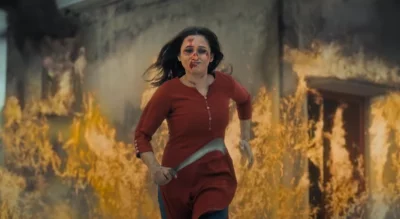 প্রতিবাদী রূপে মিমি। ছবি: হইচই