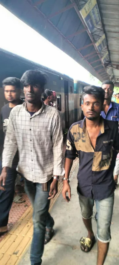 আটক মোজাহিদ ও ইমন। ছবি: সংগৃহীত