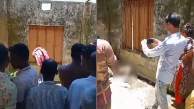 মরদেহটি ময়নাতদন্তের জন্য নেত্রকোণা আধুনিক সদর হাসপাতাল মর্গে পাঠানোর প্রক্রিয়া চলছে। ছবি: ভিডিও থেকে নেওয়া