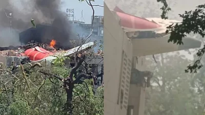 গত ১২ জুন ভারতের আহমেদাবাদে এয়ার ইন্ডিয়ার ফ্লাইট ১৭১ বিধ্বস্ত হয়ে ২৬০ জন যাত্রীর মৃত্যু হয়। ফাইল ছবি