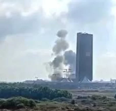 মোসাদ হেডকোয়ার্টারের কাছে হামলা করেছে ইরান। ছবি: এক্স থেকে নেওয়া