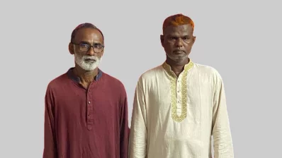 আটক মো. সবির আহমেদ ও মো. নাজিমউদ্দীন বাবুল। ছবি: সংগৃহীত