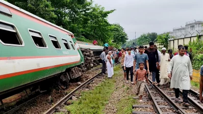  মঙ্গলবার সকাল সাড়ে ৭টার দিকে এ ঘটনা ঘটে। ছবি: ইনডিপেনডেন্ট টেলিভিশন