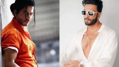 ডন লুকে শাহরুখ ও রণবীর। ছবি: সংগৃহীত