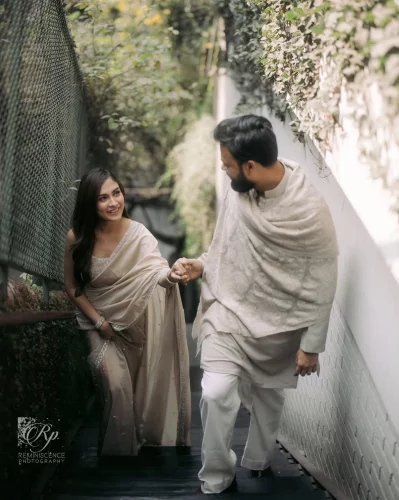 মেহজীবন ও আদনান। ছবি: ফেসবুক থেকে নেওয়া