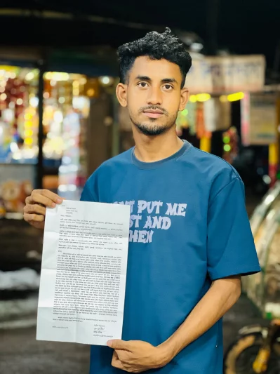 অভিযোগ নিয়ে থানায় যান মো. রাকিব। ছবি: সংগৃহীত
